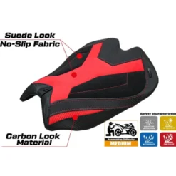 Rivestimento sella compatibile - Ducati Panigale V4 2025 - mod Argenta High Velvet
