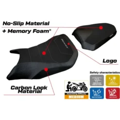 Rivestimento sella compatibile Honda CB 500 Hornet (2024) modello Tomori Comfort System