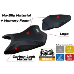 Rivestimento sella compatibile Kawasaki Ninja 500 (2024) modello Arlon comfort system
