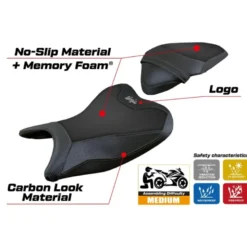 Rivestimento sella compatibile Kawasaki Ninja 250 (18-19) modello Rainha comfort system