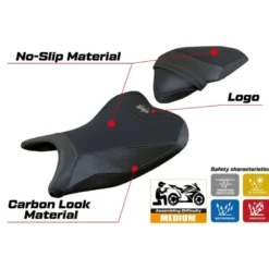 Rivestimento sella compatibile Kawasaki Ninja 400 (18-23) modello Ribera ultragrip
