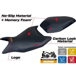 Rivestimento sella compatibile KTM 990 Duke (dal 2024) modello Cannes comfort system