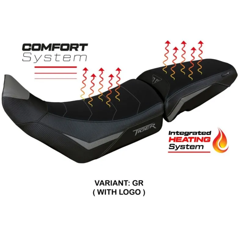 Rivestimento sella compatibile - Triumph Tiger 850 Sport 2021 - 2025 - mod Heating Comfort System