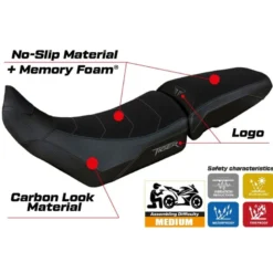 Rivestimento sella compatibile - Triumph Tiger 850 Sport 2021 - 2025 - mod Heating Comfort System