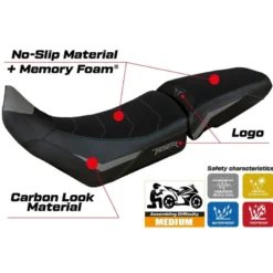 Rivestimento sella compatibile - Triumph Tiger 850 Sport 2021 - 2025 - mod Heating Comfort System