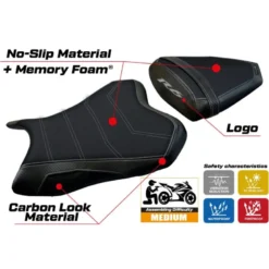 Rivestimento sella compatibile Yamaha R6 (06-07) modello Aichi Comfort System