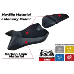 Rivestimento sella compatibile Yamaha R125 (16-18) modello Nashik Comfort System