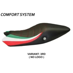 Rivestimento Sella Ducati Monster - 696/796 (08-14) Modello Tricolat Total Black Comfort System