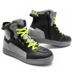 Scarpe Moto Rebelhorn Vandal II Nero Grigio Giallo Fluo