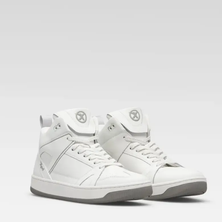Scarpe Moto XPD Moto-1 Leather Bianco