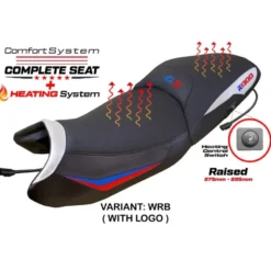 Sella completa compatibile - BMW R 1300 GS 2023-2025 - mod Dorfen Heating Comfort System - Rialzata