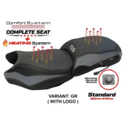 Sella completa compatibile - BMW R 1250 GS - mod Paphos Comfort System - Standard