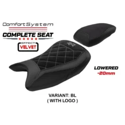 Sella completa compatibile - BMW S 1000 RR 2019-2025 - mod Varel Velvet Comfort System- Ribassata