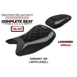 Sella completa compatibile - BMW S 1000 RR 2019-2025 - mod Varel Velvet Comfort System- Ribassata