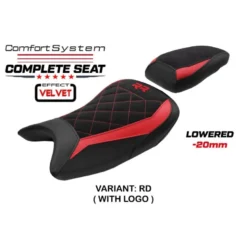 Sella completa compatibile - BMW S 1000 RR 2019-2025 - mod Varel Velvet Comfort System- Ribassata