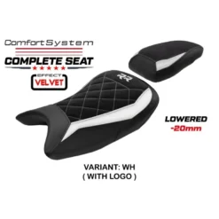 Sella completa compatibile - BMW S 1000 RR 2019-2025 - mod Varel Velvet Comfort System- Ribassata