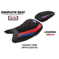 Sella completa compatibile - BMW S 1000 RR 2019-2025 - mod Varel Velvet - Ribassata