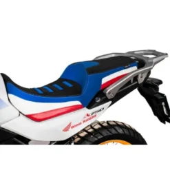 Sella Isotta Isotta Per Honda Transalp Xl750 2023 Nera, Blu E Bianco Con Dettagli Rossi