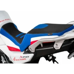 Sella Isotta Isotta Per Honda Transalp Xl750 2023 Nera, Blu E Bianco Con Dettagli Rossi