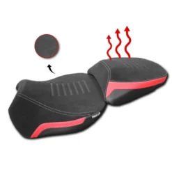 Sella Posteriore Comfort Riscaldata Isotta Per Ducati Multistrada V4 Nero E Rosso