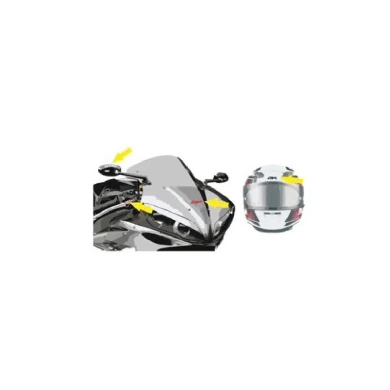 Set Adesivi Stickers Serie Trim Con Logo Kawasaki Bianco H 5 MM