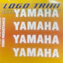 Set Adesivi Stickers Serie Trim Con Logo Yamaha Bianco H 5 MM