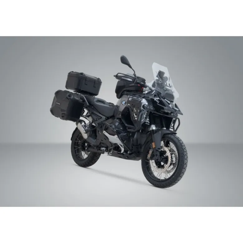 Set Adventure DUSC Sw-Motech Nero. R 1300 GS Adv (24-). Supporto bauletto BMW.