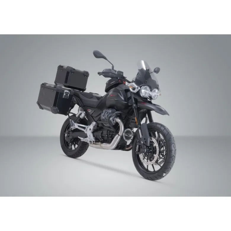 Set Adventure TRAX ADV Sw-Motech Nero. Moto Guzzi V85 Strada (24-).