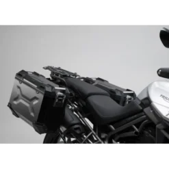 Set bagaglio Adventure Argento. Triumph modello Tiger 800 (10-).