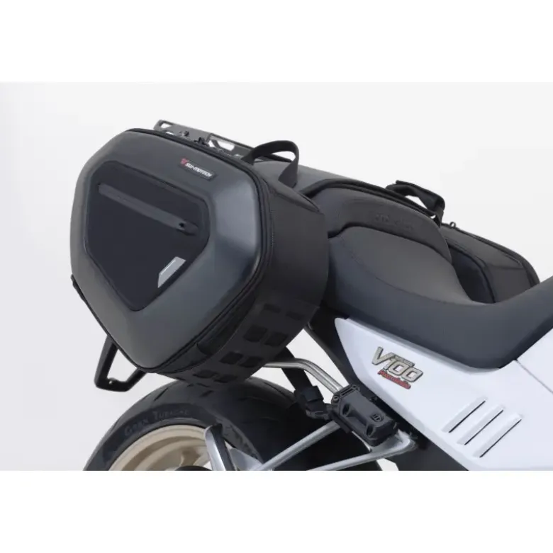 Set borse laterali PRO BLAZE Nero. Moto Guzzi V100 Mandello/S (22-).