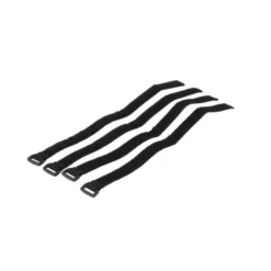 Set Di Cinghie In Velcro 4 Pezzi. Con Occhiello In Plastica. Pro Rackpack