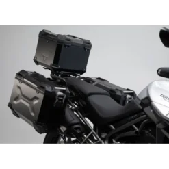 Sistema bauletto TRAX ADV Nero. Triumph modello Tiger 800 (10-).