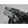 Sistema Di Valigie In Alluminio Trax Adv+Akrapovic Argento. 45/37 L. Triumph Tiger 900 (19-23).