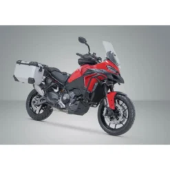 Sistema di valigie TRAX ADV Sw-Motech Argento. 45/45 l. Ducati Multistrada V2/V2S (24-).