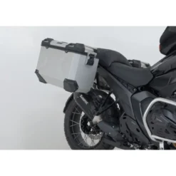 Sistema Valigie In Alluminio Trax Adv + Akrapovic Argento. 45/45 L. Bmw R 1300 Gs (23-).