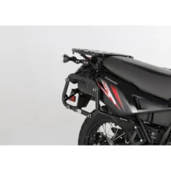 Sistema valigie in alluminio TRAX ADV Argento. 45/37 l. Kawasaki KLR 650 (08-18).