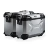 Sistema valigie in alluminio TRAX ADV Argento. 45/37 l. Modelli Triumph Tiger 800 (10-).