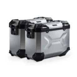 Sistema valigie in alluminio TRAX ADV Argento. 45/45 l. Moto Morini X-Cape 650 (21-).