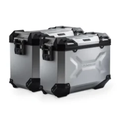 Sistema Valigie In Alluminio Trax Adv Argento. 45/37L. Triumph Tiger 900/Gt/Rally/Pro.