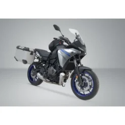 Sistema valigie in alluminio TRAX ADV Argento. 45/45 l. Yamaha MT-07 Tracer (16-).