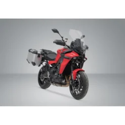 Sistema valigie in alluminio TRAX ADV Argento. 37/37 l. Yamaha Tracer 9 (20-).