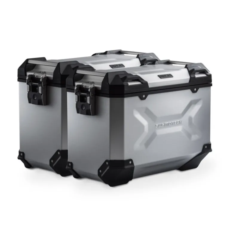Sistema valigie in alluminio TRAX ADV Argento. 45/45 l. Yamaha XT 660 Z TenerÈ (07-16).