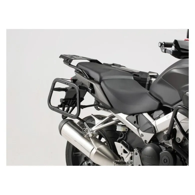 Sistema valigie in alluminio TRAX ADV Nero. 7/37 l. Honda VFR800X Crossrunner (15-).