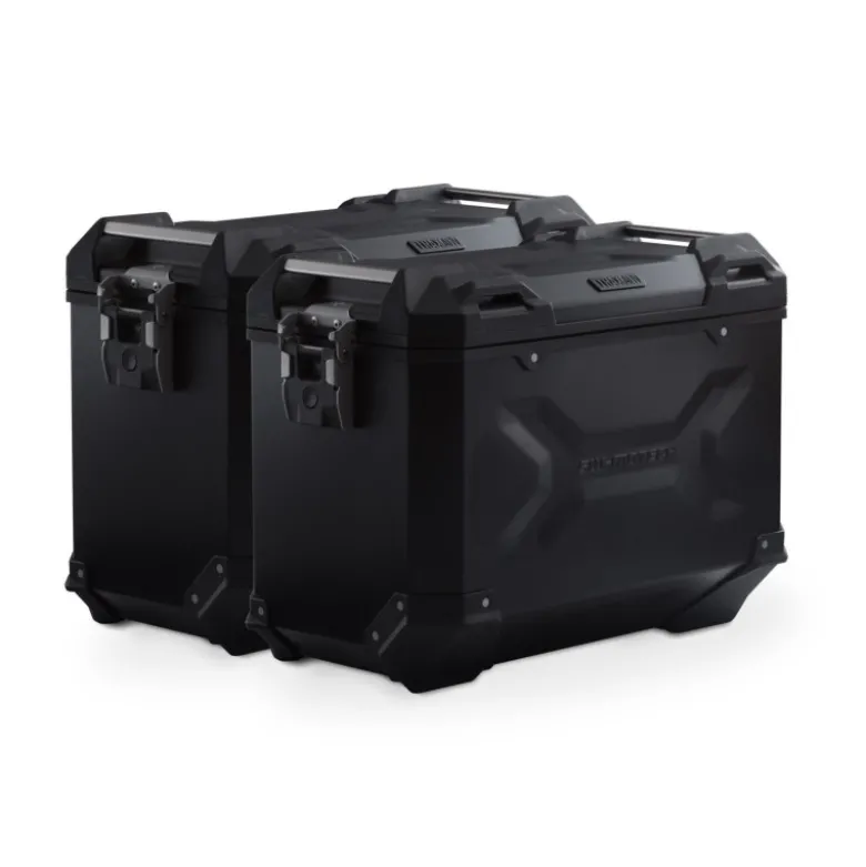 Sistema valigie in alluminio TRAX ADV Nero. 45/45 l. Honda VFR800X Crossrunner (15-).