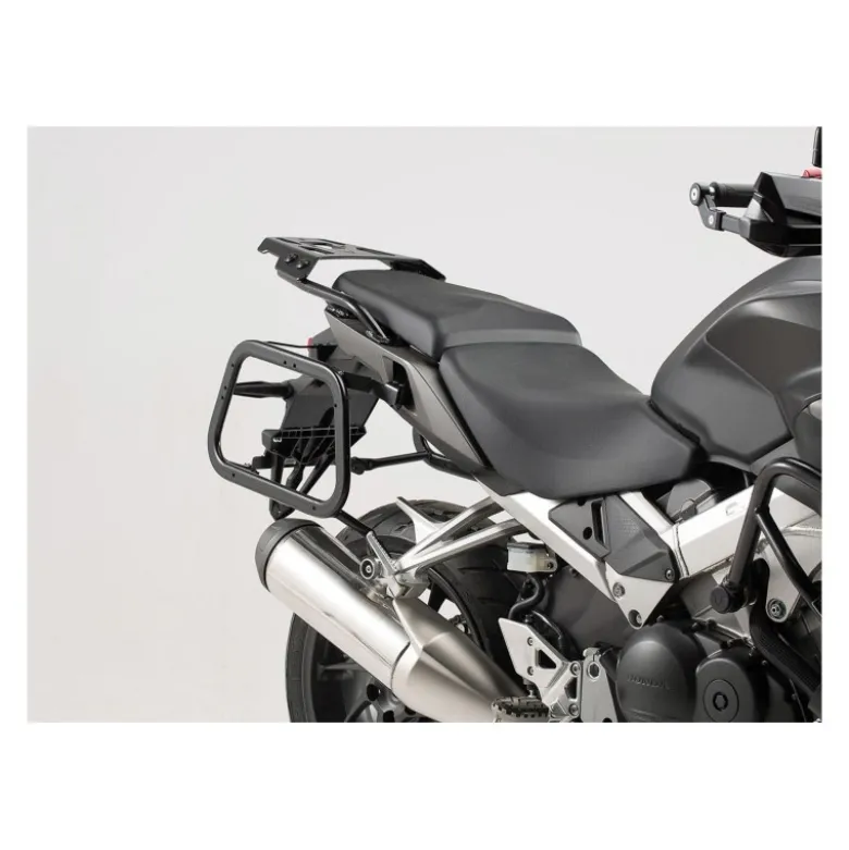 Sistema valigie in alluminio TRAX ADV Nero. 45/45 l. Honda VFR800X Crossrunner (15-).