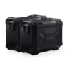 Sistema valigie in alluminio TRAX ADV Nero. 45/45 l. Suzuki DL 650 (16-).