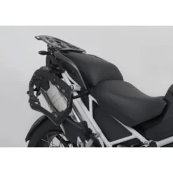 Sistema valigie in alluminio TRAX ADV Nero. 45/37 l. Tiger 1200 Rally /GT Explorer.
