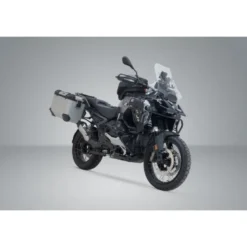 Sistema valigie in alluminio TRAX ADV Sw-Motech Argento. 45/45 l. BMW R 1300 GS Adventure (24-).