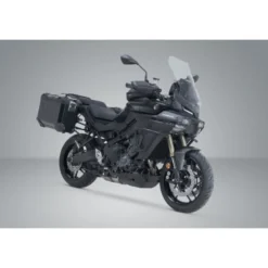 Sistema valigie in alluminio TRAX ADV Sw-Motech Nero. 37/37 l. Yamaha Tracer 9/GT/GT+ (24-).