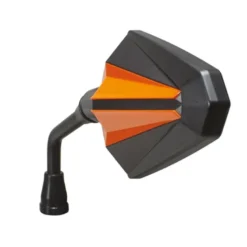 Specchietto Chaft Omologato Reversibile Glory Nero Arancio IN400